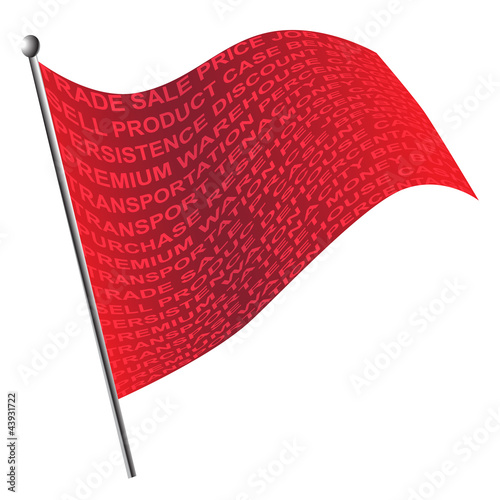 Banner composed from the words. Trade.