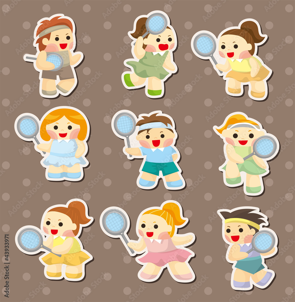 tennis player stickers tennis player stickers