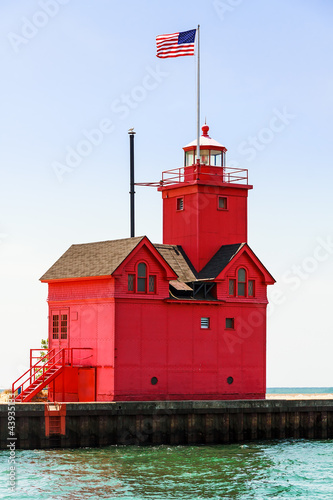 Holland Big Red Lighthouse