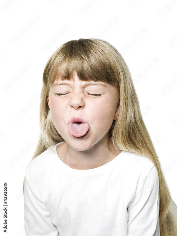 Making a face Making a face