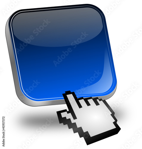 Button blau mit Cursor