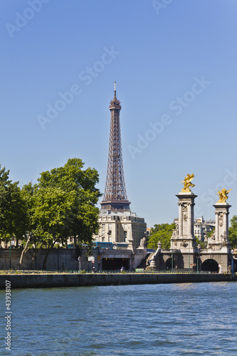 Pont Alexandre III is an arch famous bridge in Paris, France.