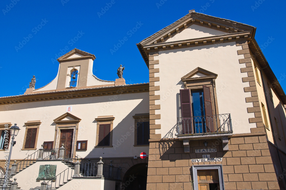 Town Hall Building. Tuscania. Lazio. Italy.