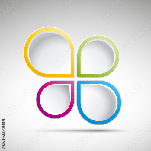 Colorful Speech Bubble # Vector