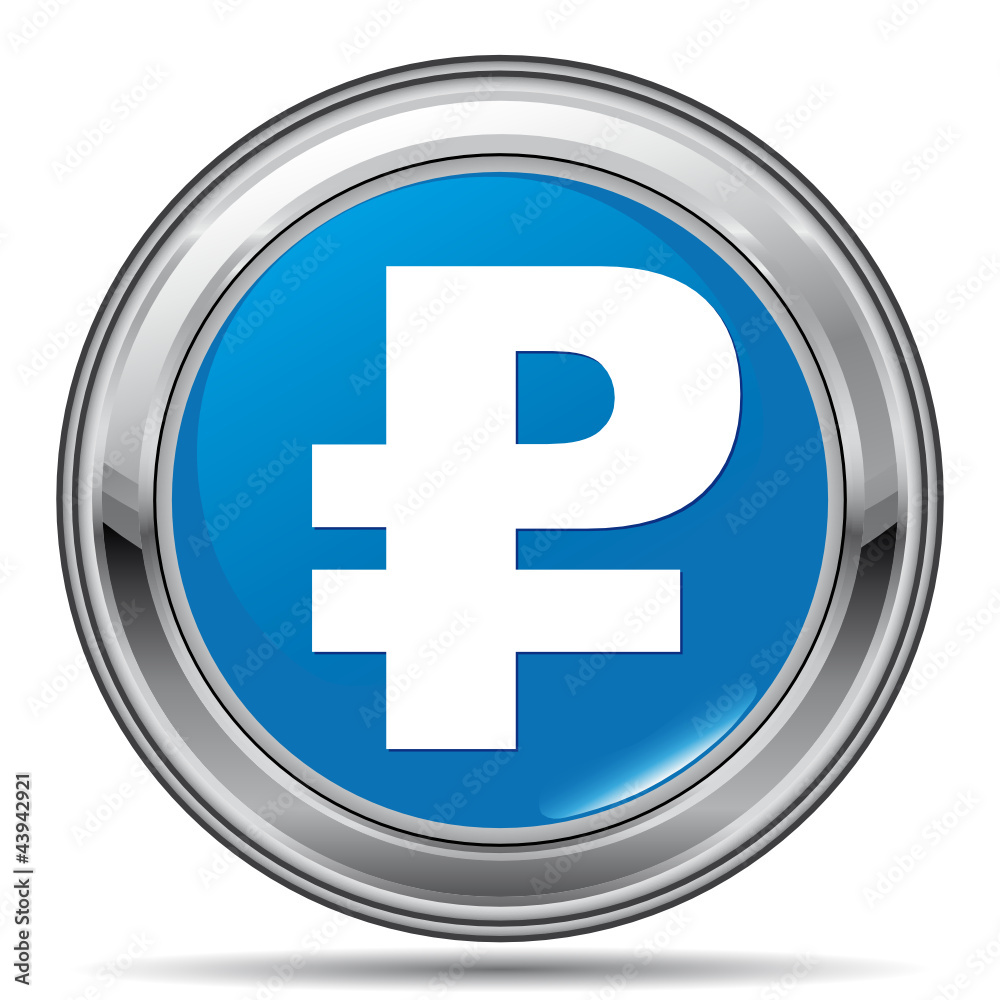 Fototapeta premium RUBLE ICON