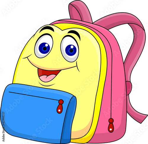 School bag cartoon character