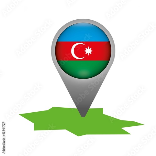 Free Download Aserbaidschan Markierung Flagge Icon Button - GFXLoad