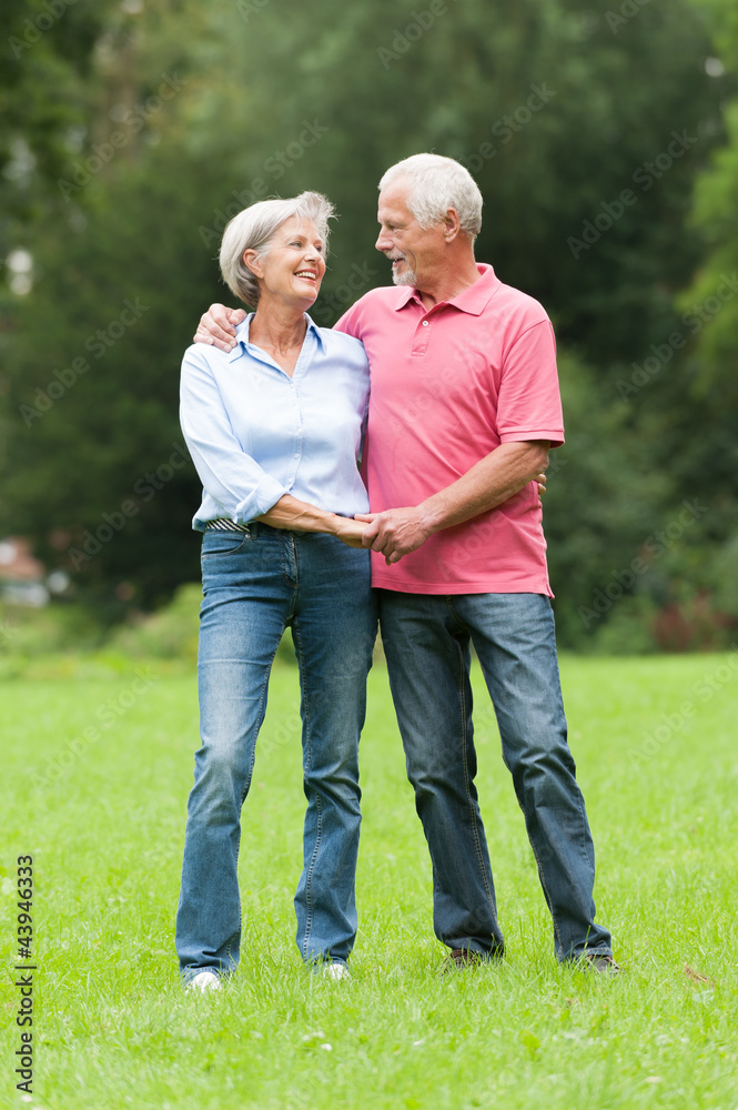 Senior couple in love