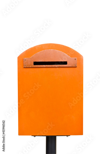 the orange mailbox