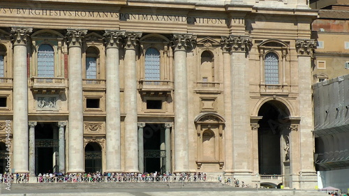 Saint Peter cathedral. Vatican. Rome. Europe. Time lapse video.