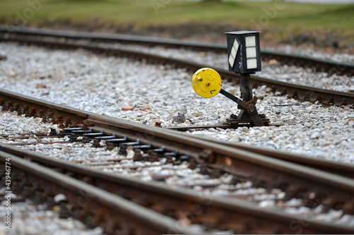 Quadro su tela Eisenbahmschiene - Weiche