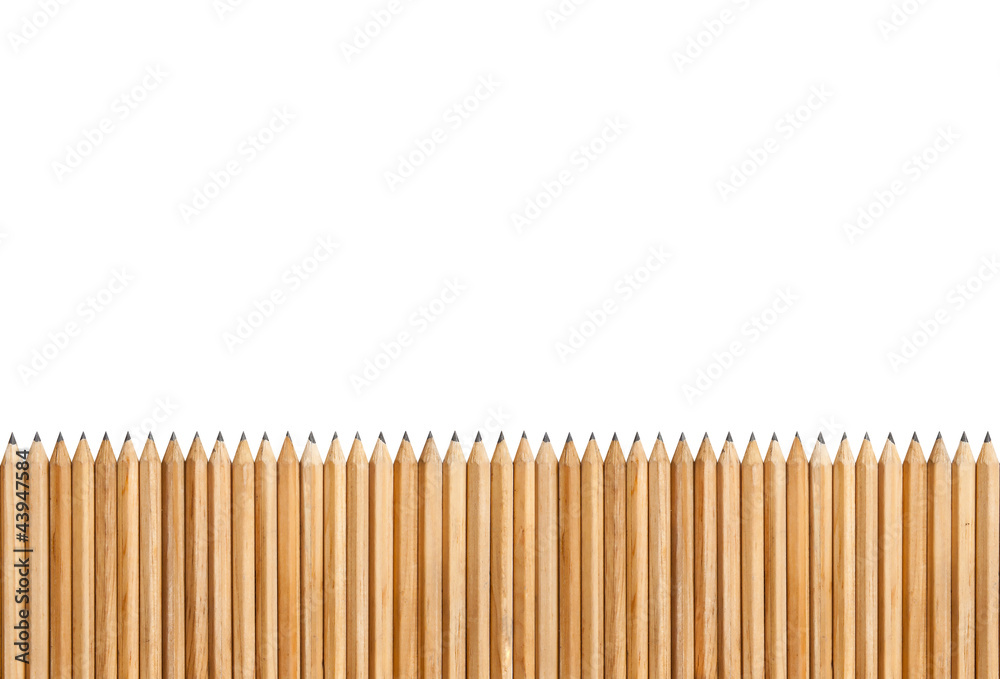 Pencils isolated on white background with space for text Pencils isolated on white background with space for text