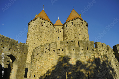 Château de la cité de carcassonne (11000), département de l'Aude en région Occitanie, France