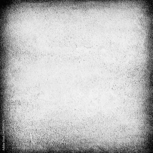 white wall grunge background with dark frame vignette