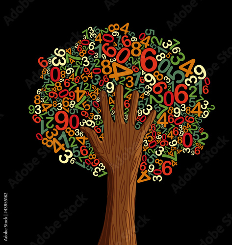 School education concept tree hand