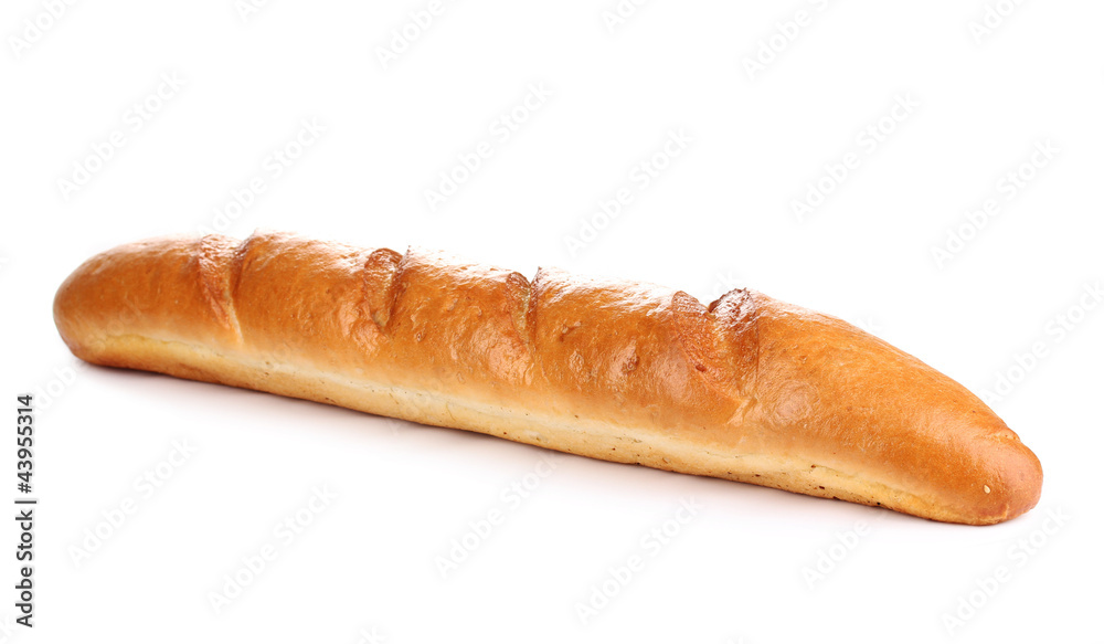 Aromatic baguette isolated on white Aromatic baguette isolated on white