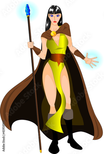 witch with staff