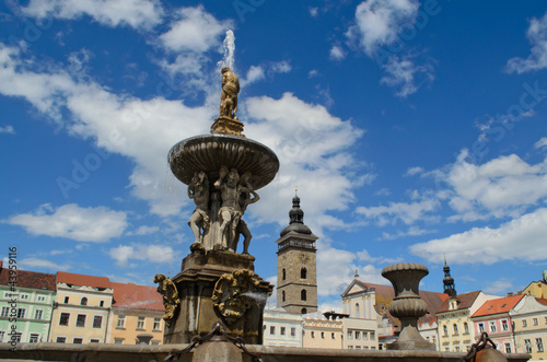fountain in Ceske Budejovic, Czech