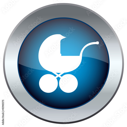 Button with a picture of the stroller