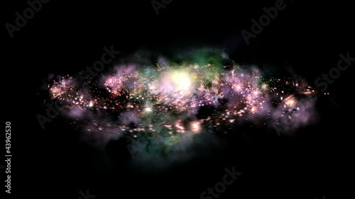 Spiral galaxy with alpha channel in Full HD