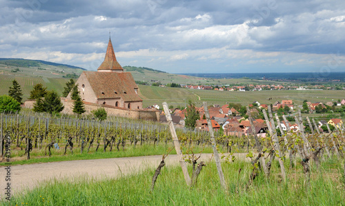 Saint Jacques le Majeur church in Hunawihr photo