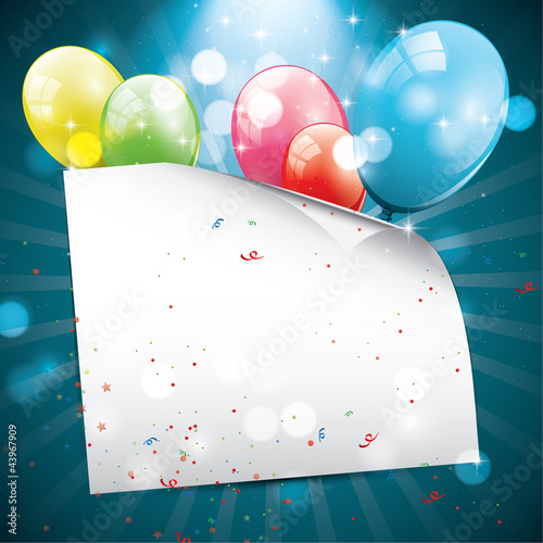 Birthday glossy background with place for your text