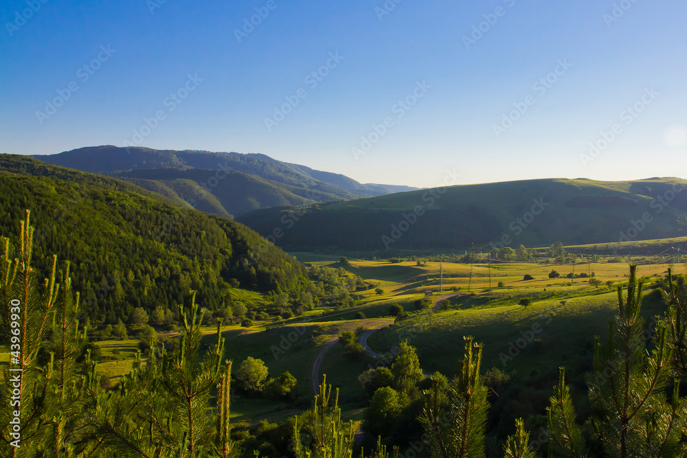 Koprivshtitsa green valley