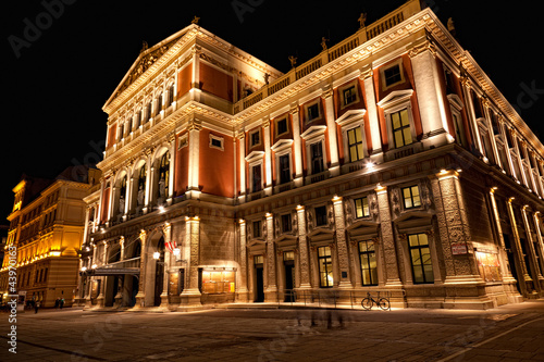 Austria, Vienna, concert hall, night look