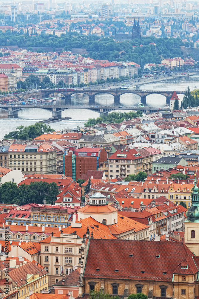 View of  Prague from an observation deck