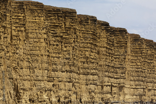 Obraz na plátně Jurassic coast cliffs