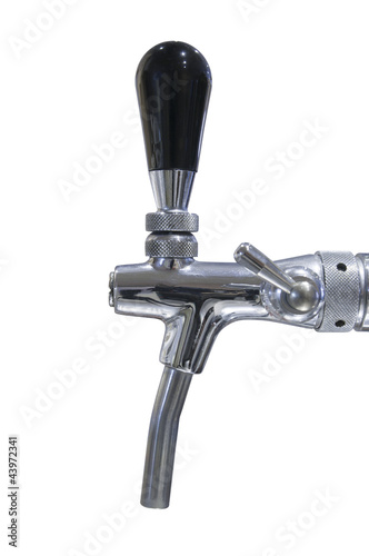 Beer machine isolated, white background