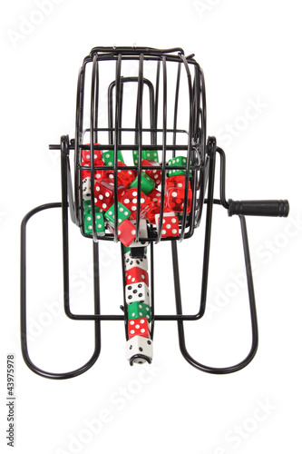 Bingo Game Cage with Dice