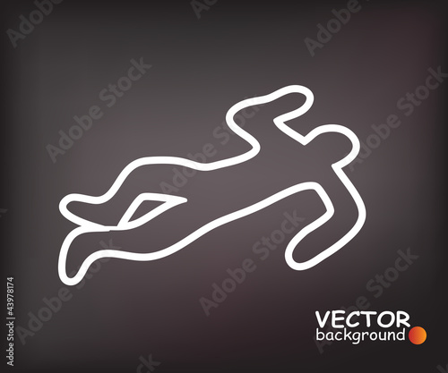 Dead man silhouette