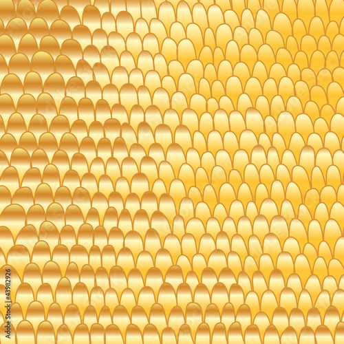Gold doodle hand-made abstract background