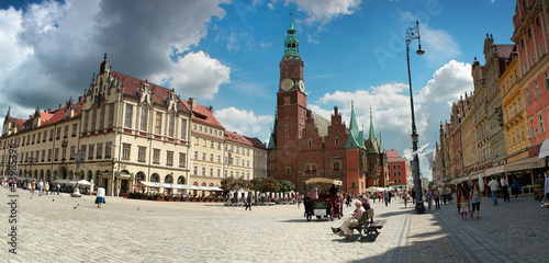 Gotycki Ratusz w centrum Wrocławia