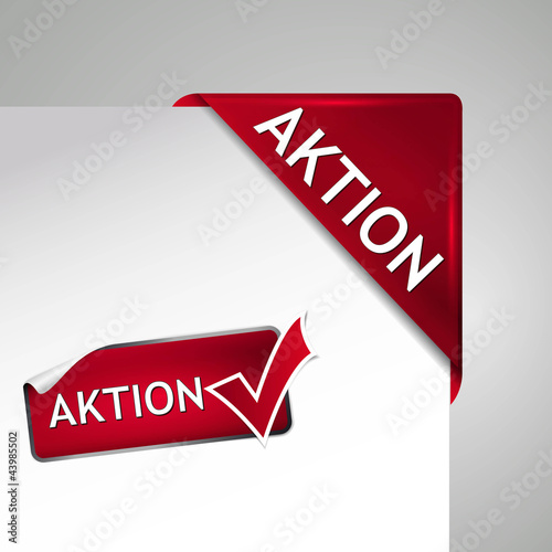 set aktion aufkleber und banner