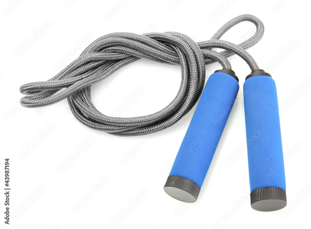 skipping rope isolated on white. skipping rope isolated on white.