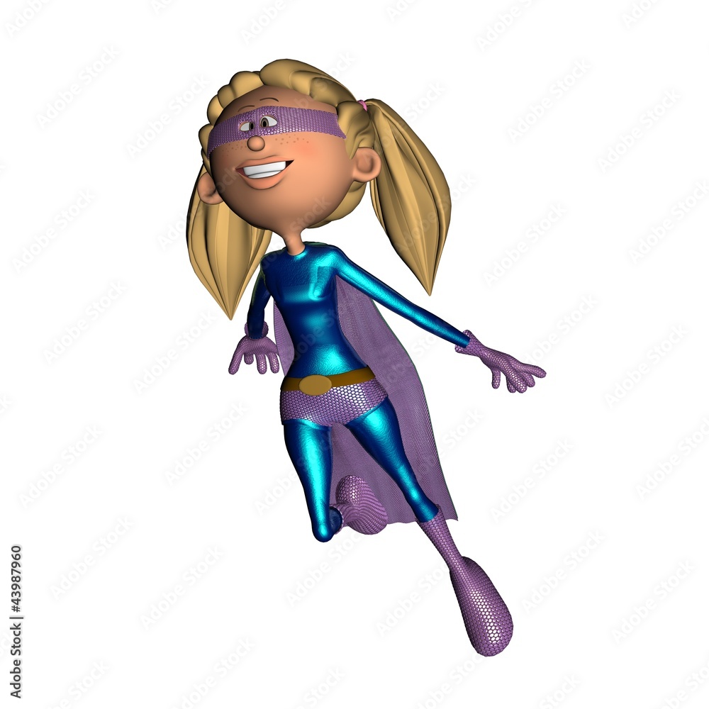 3D Girl Superhero
