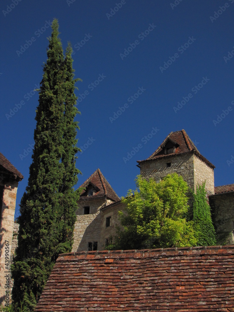 Village de Saint-Cirq-Lapopie ; Lot Quercy ; Midi-Pyrénnées