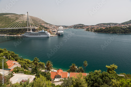 Obraz na płótnie Port Dubrovnik w salonie