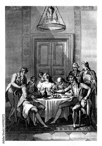 Scene : a Diner - begining 19th century
