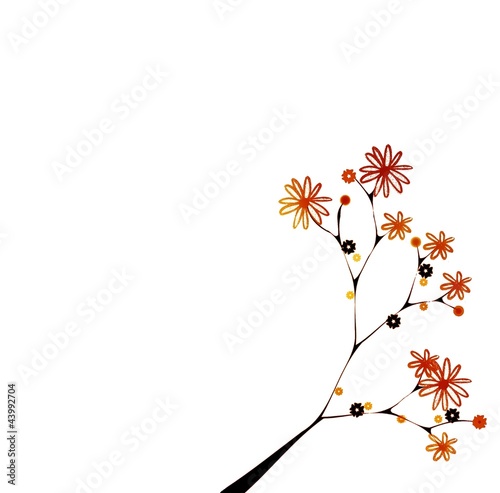 Fototapeta Naklejka Na Ścianę i Meble -  Japanese floral design