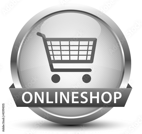 Onlineshop Button Silber