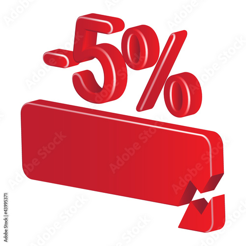 minus 5 percent