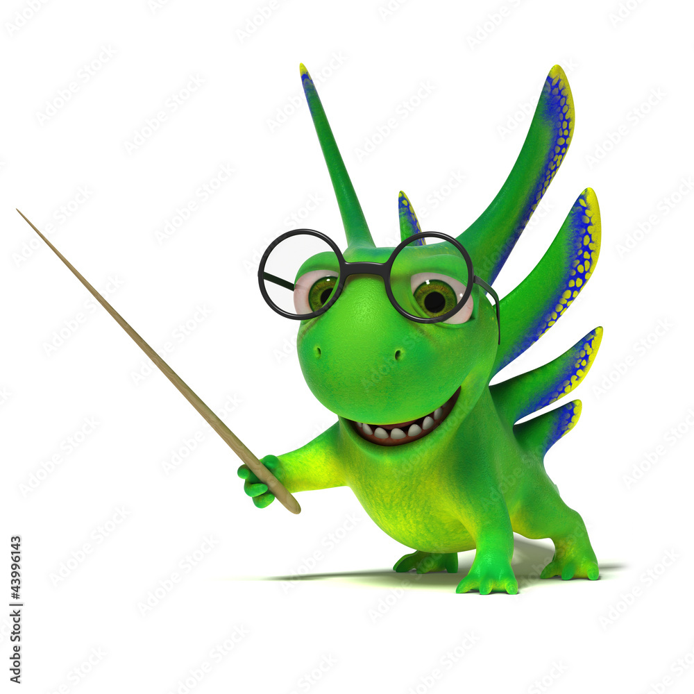 Obraz premium Lizard teacher