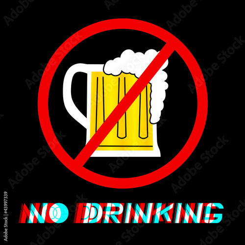 No drinking message