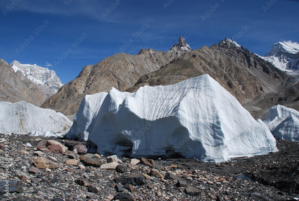 Beautiful mountain landscape.Peak.Area.Pakistan