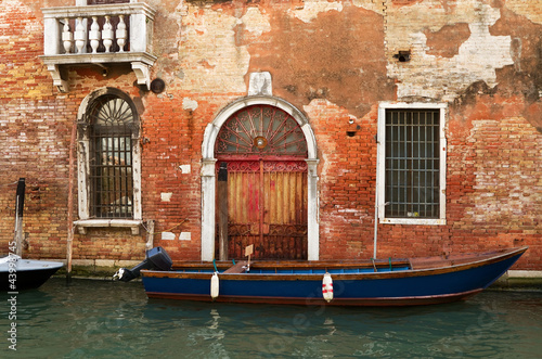 Ancient brick building on a...