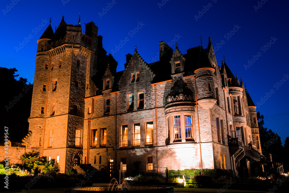 belfast castle at night