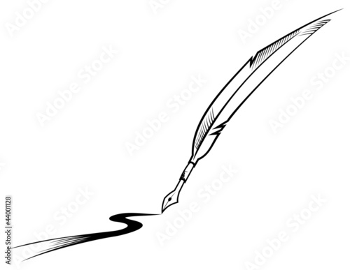 Feather writing